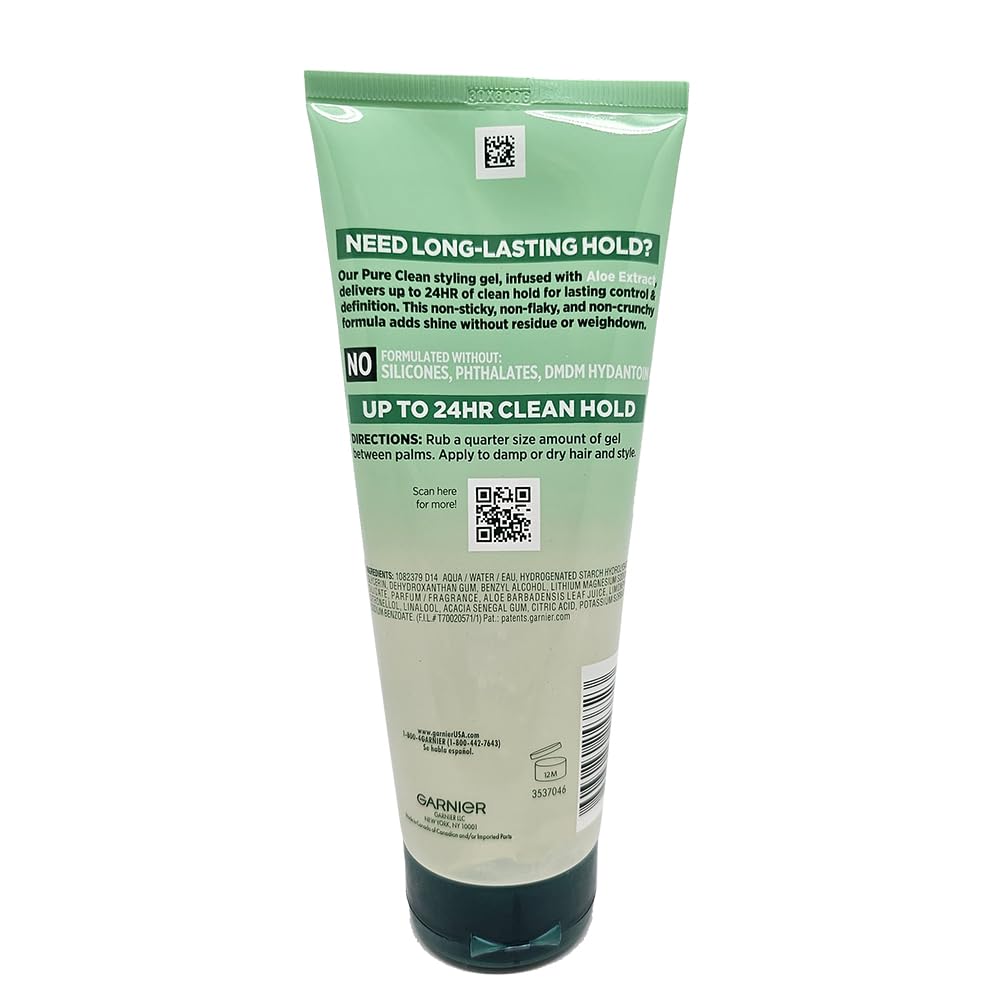 Garnier Fructis Style Pure Clean Styling Gel 6.8 oz (Pack of 2)