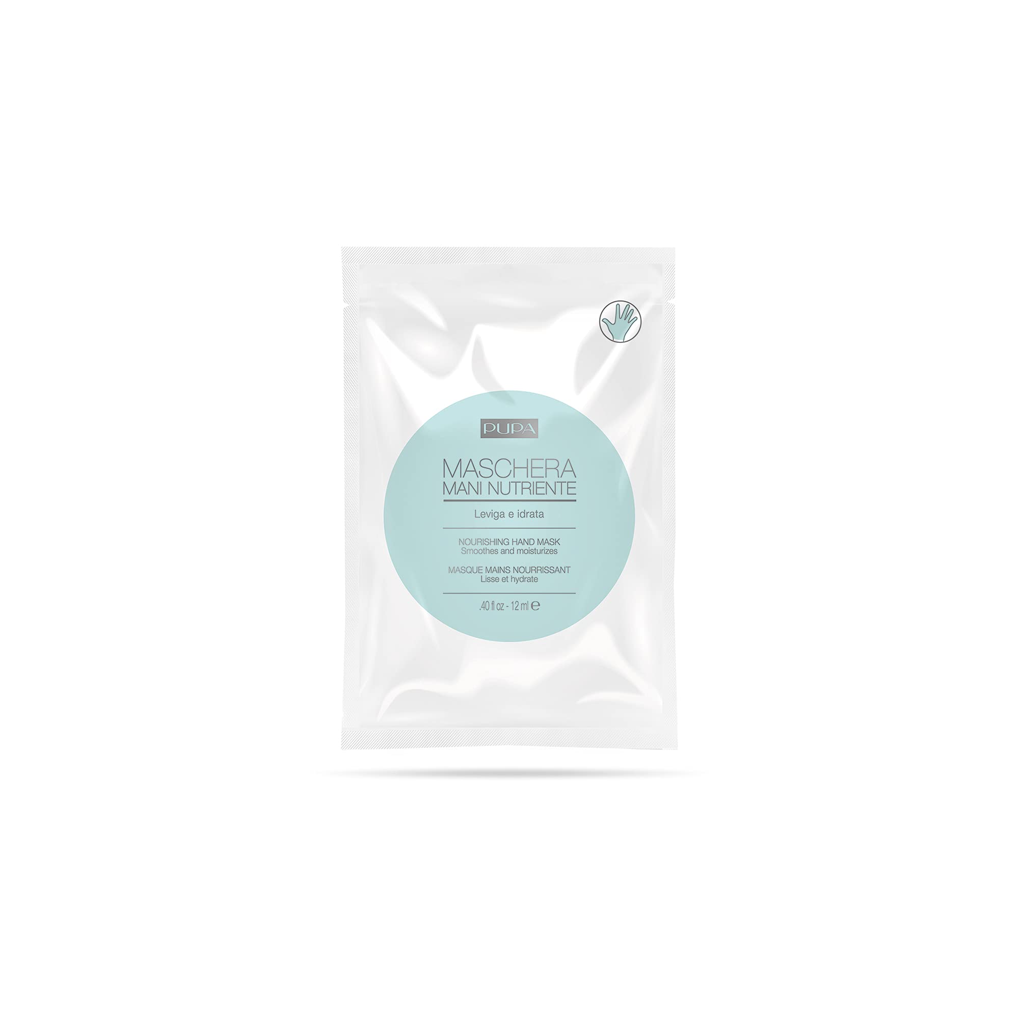 PUPA Milano Nourishing Hand Mask - Intensive Treatment - For Instant Results - Hydrates and Nourishes - Leaving Hands Soft and Velvety - 0.4 Oz