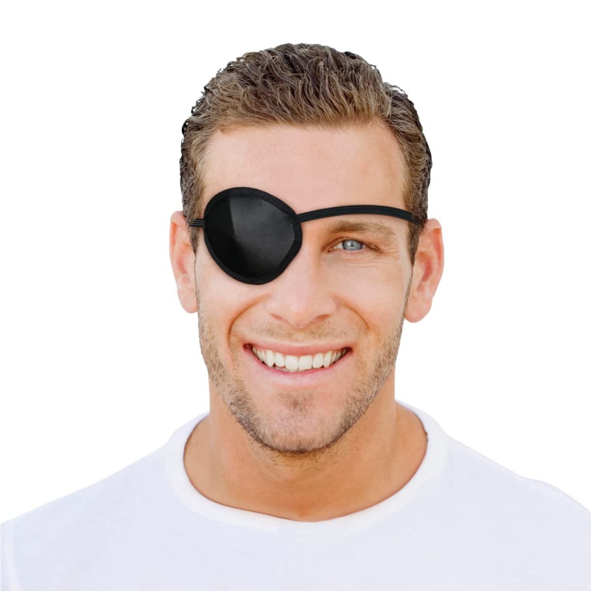 Flents Eye Patch, Concave Shape Minimizes Pressure,Black,One Size (Pack of 1)