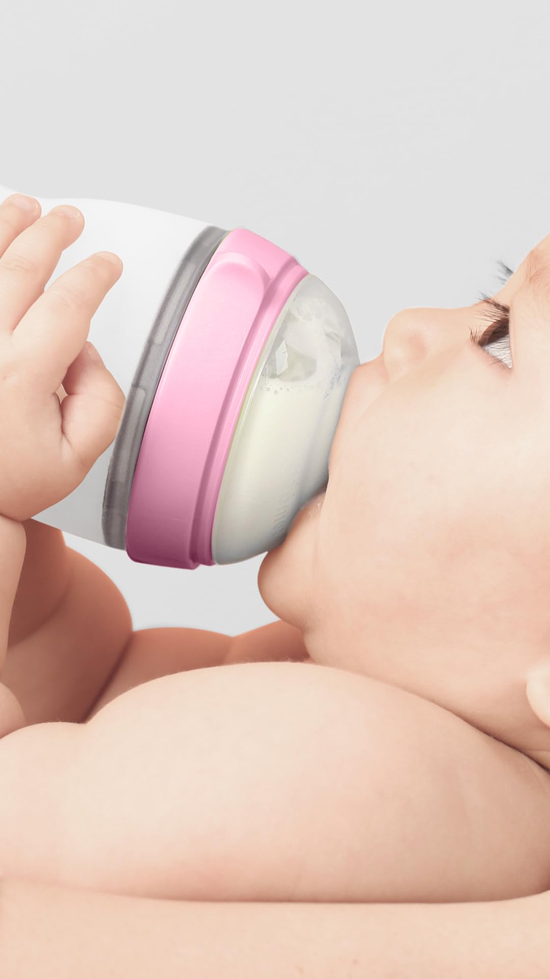 Comotomo Baby Bottle Single Pack, Pink, 8oz