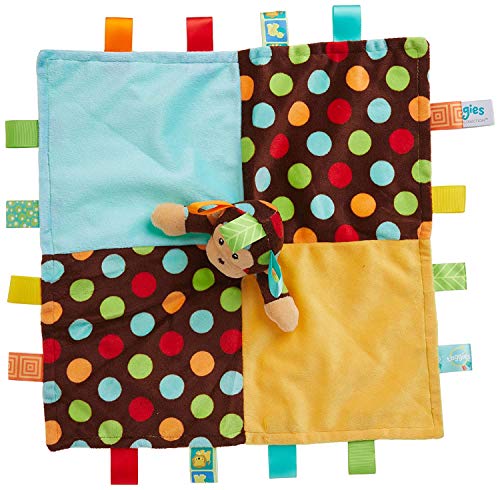 Mary Meyer Taggies Dazzle Dots Character Blanket, Monkey
