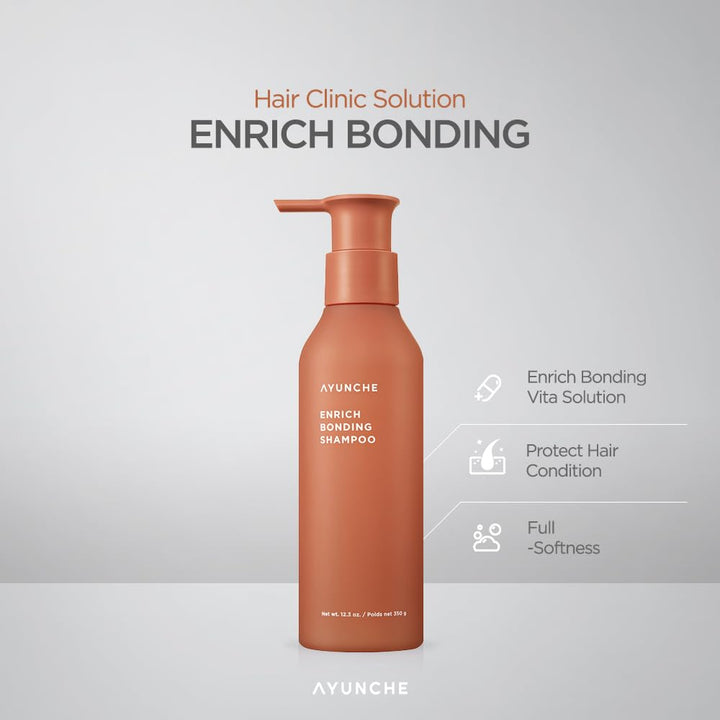 AYUNCHE Bonding Shampoo and Hair Mask Mini Kit - Intensive Care for Damaged, Tangled and Split Ends | Korean Salon Brand
