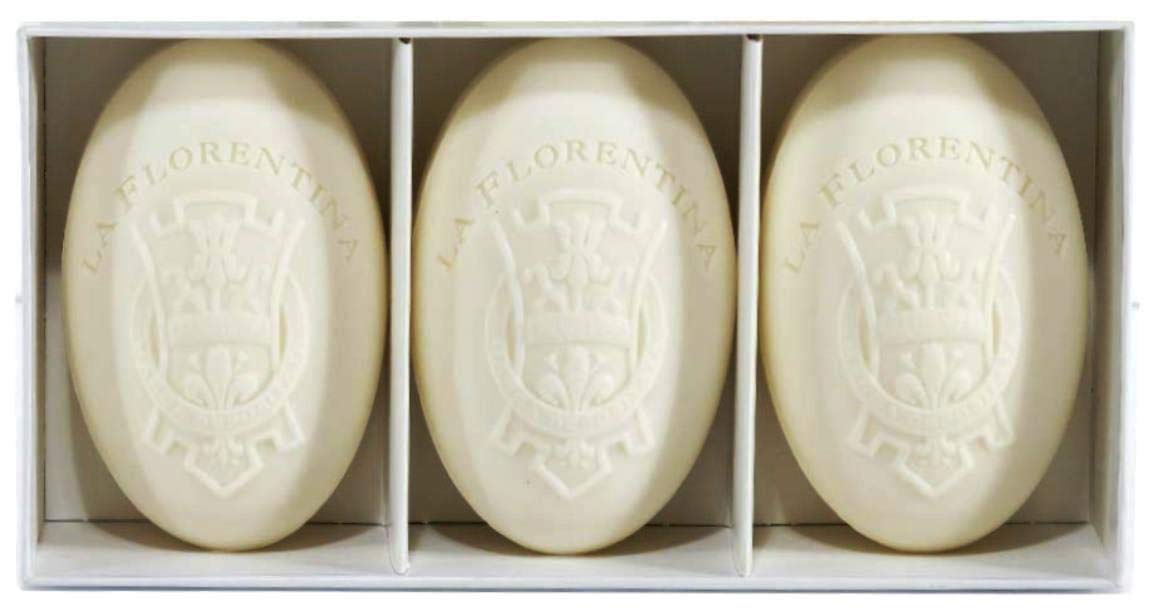La Florentina: Agrumi di Boboli Bar Soaps, Citrus Scent, Bellosguardo Collection - Pack of 3 Soaps, 5.3 Ounces (150g) Each, Gift Box [ Italian Import ]
