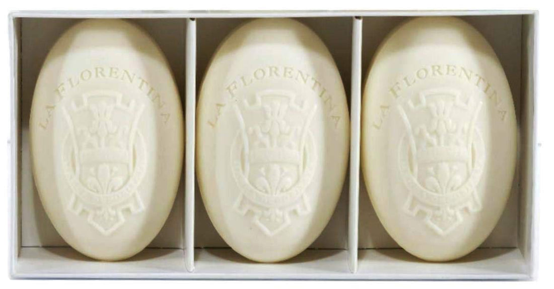 La Florentina: Agrumi di Boboli Bar Soaps, Citrus Scent, Bellosguardo Collection - Pack of 3 Soaps, 5.3 Ounces (150g) Each, Gift Box [ Italian Import ]