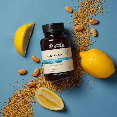 Nature's Sunshine Nutri-Calm- Herbal Stress Relief Supplement for Natural Anxiety Relief, Mood Support and Boost, Nervous System Support, Sleep Aid 100 Count