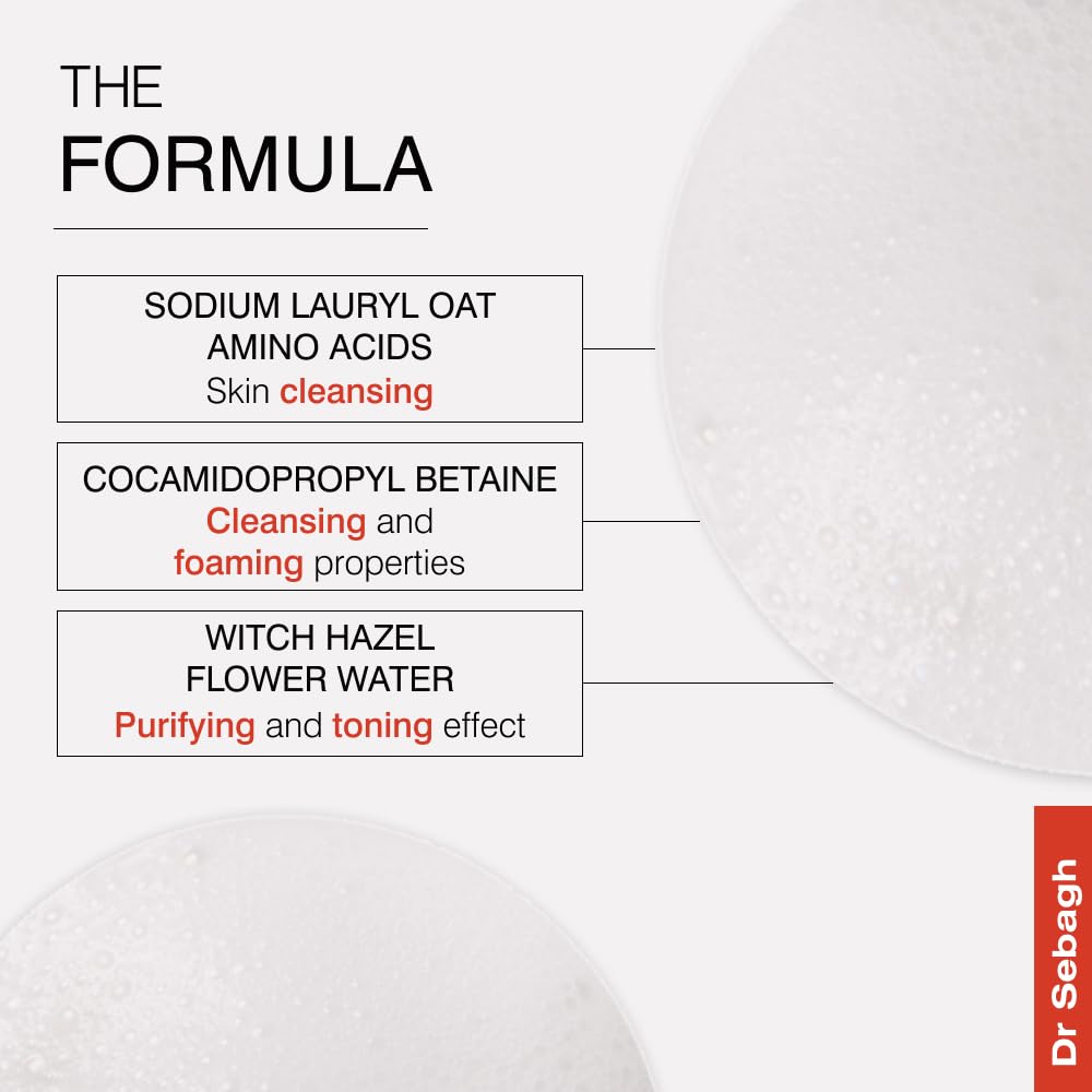 Dr Sebagh 2-in-1 Toner & Cleanser - (5.1 fl oz) Award Winning Deep Cleansing & Toning Formula | Removes Dirt, Makeup & Impurities | Enhances Radiance Tightens Pores & Soothes Skin | Enhances Moisture