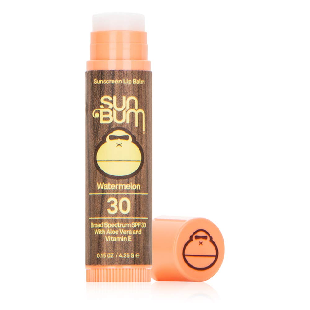 Watermelon : Sun Bum Sunscreen Lip Balm, Watermelon, SPF 30, .15oz Stick, Lip Sunscreen, Paraben Free