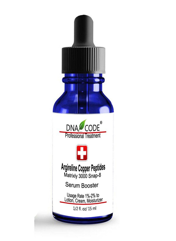 DNA Code-No Needle Alternative-Argireline Copper Peptide Wrinkle Reduce Serum Booster w/Snap-8, Matrixyl 3000