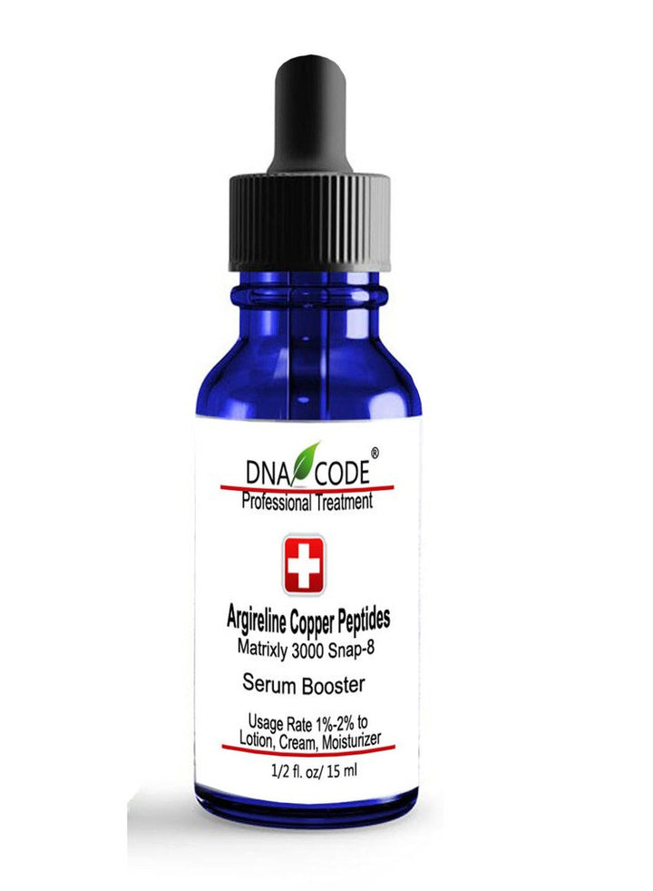 DNA Code-No Needle Alternative-Argireline Copper Peptide Wrinkle Reduce Serum Booster w/Snap-8, Matrixyl 3000