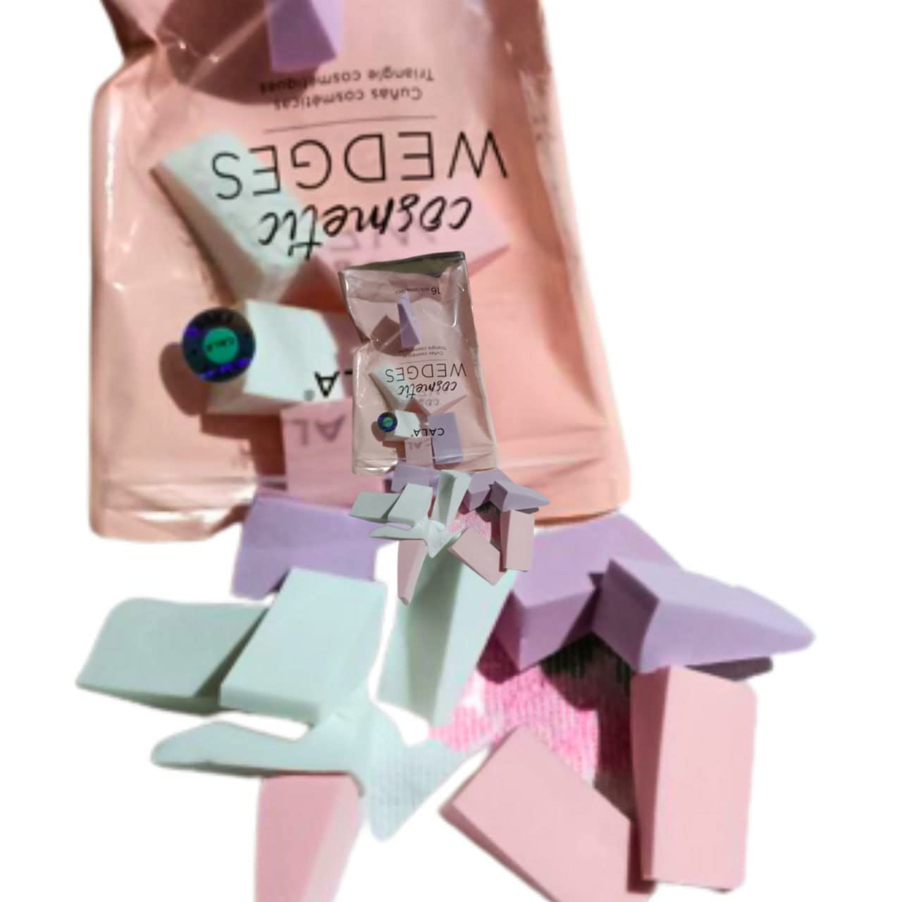 Cala Studio Soft & Easy Cosmetic Wedges Model No. 70926 - 16 Pieces by Cala