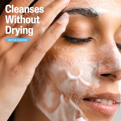 Cetaphil Oil Free Gentle Foaming Cleanser For Dry to Normal, Sensitive Skin, 8oz Pack of 2, Made with Glycerin and Vitamins B5 and E, Dermatologist Tested, Hypoallergenic, Soap Free, Fragrance Free