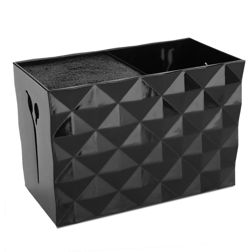 ZJchao Double Case Professional Salon Stylish Hairdresser Scissor Combs Clips Storage Case Hairdressing Tools Accessories Holder Rack Shears Rack for Pet Groomer (Black)