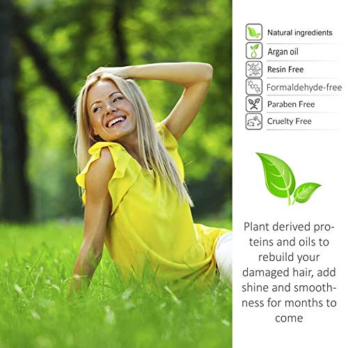 Keratin Research Sulfate & Salt Free Shampoo & Conditioner Value Set, for Post Keratin Treatment, Curtain Bang, Colored Hair - Natural & Nourishing for All Hair Types, 20oz