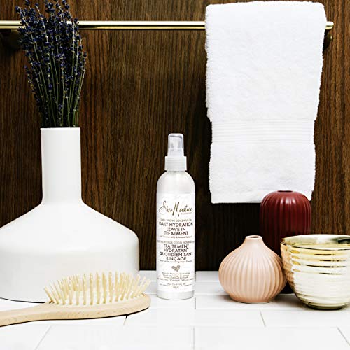 Shea Moisture 100% Virgin Coconut Oil Leave-in Treatment, Shine Curly and Tame Frizz for Tangle-Free Hair, All Natural certified Organic, 8 Ounce