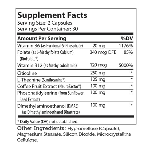 Zahler AdultFocus, Advanced Formula to Support Focus and Concentration, Certified Kosher, 60 Capsules