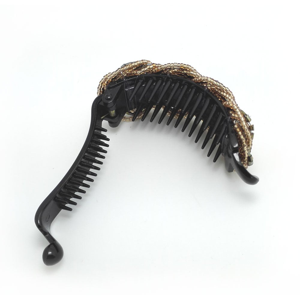 Meilliwish Noble Lady Girl Hair Clip Ponytail Holder(H35)(Brown)