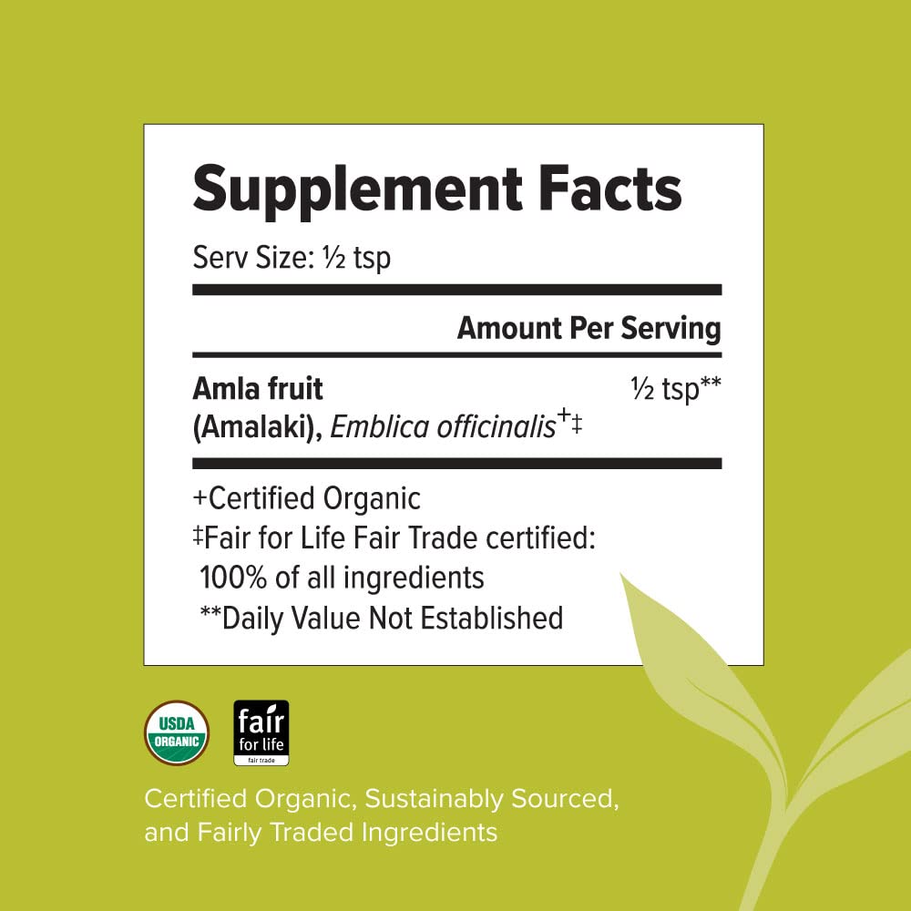 Banyan Botanicals Amalaki Fruit Powder- Certified Organic 1 Pound AD