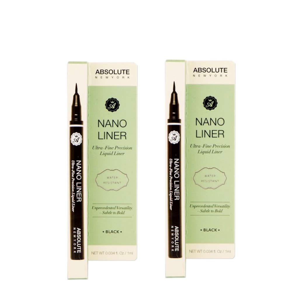 NOTE (Pack of 2) Absolute New York Liquid Liner Nano with KAI Eyebrow Razor