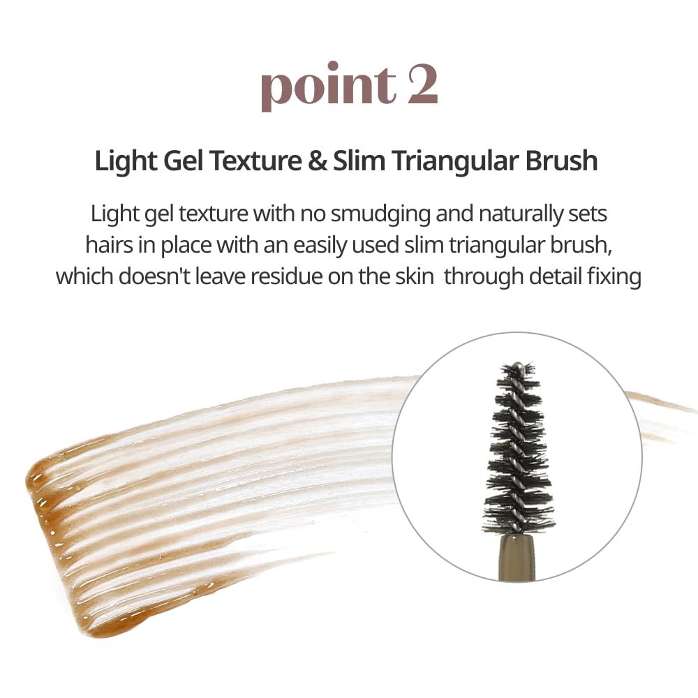 ETUDE Bare Edge Brow Fixer (23AD) | A brow fixer that creates a natural look and keeps your eyebrows in place | Brow Mascara | Zero Clump & No Bushy Brows