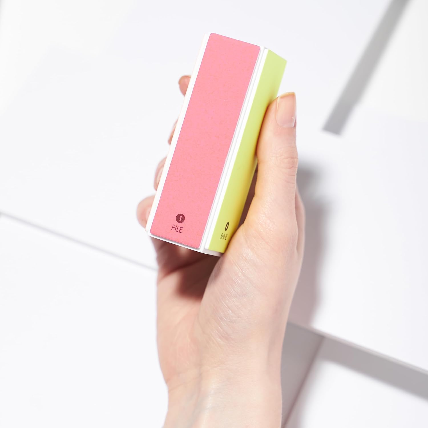 Tweezerman Neon 4-in- File, Smooth & Shine Block