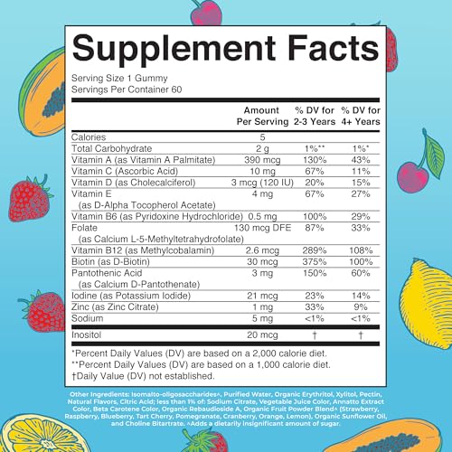 MaryRuth Organics Kids Vitamins | Multi | Sugar Free | 2 Month Supply | Kids Multivitamin Gummies for Ages 2+ | Multivitamin for Kids | Vitamins for Kids | Vegan | Only 1 Gummy a Day | 60 Count |