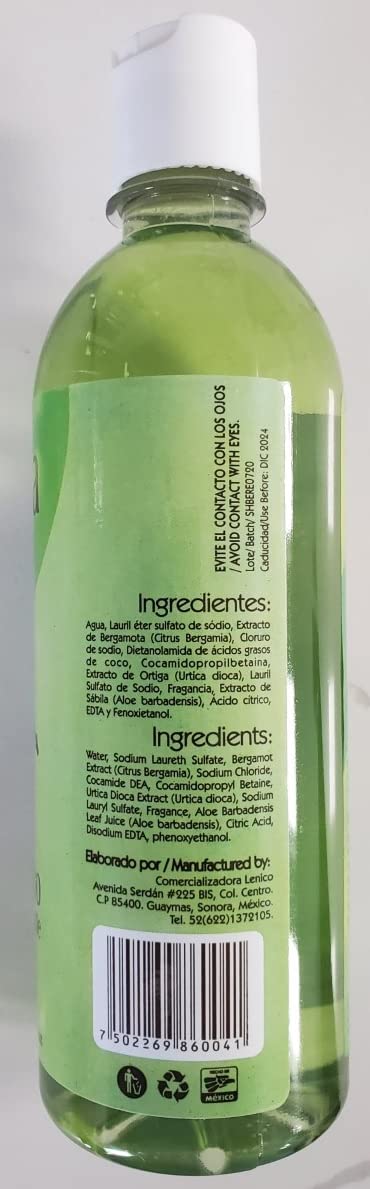 Set of Bergamot Shampoo and Conditioner 500ml, Shampoo y Acondicionador de Bergamota