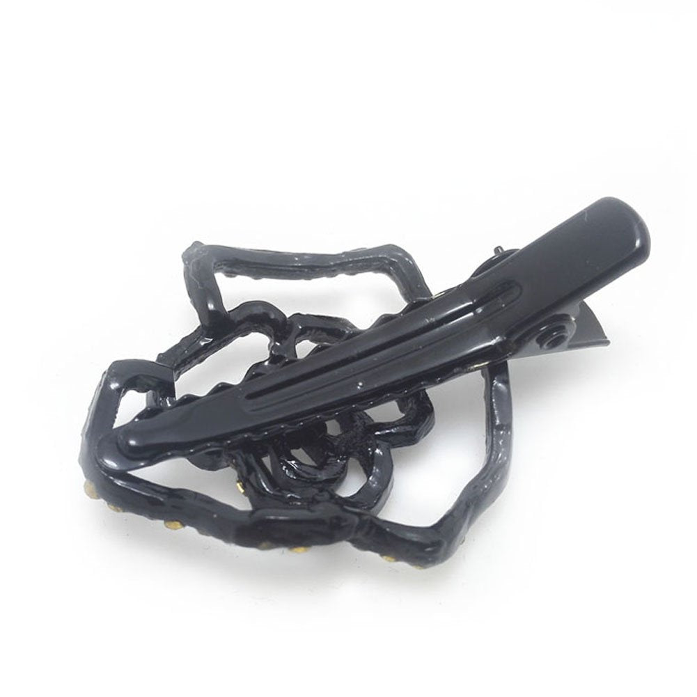 Meilliwish Rose Flower Alligator Hair Clip Hairpin(A30)(White)