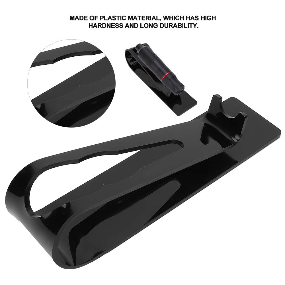 Tattoo Pigment Cup, Tray Frame Holder, Transparent Tattoo Pen Holder Tattoo Machine Holder Tool Holder for Tattoo Tattoo Machine Holder Stand for most Tattoo Machine Guns(black)