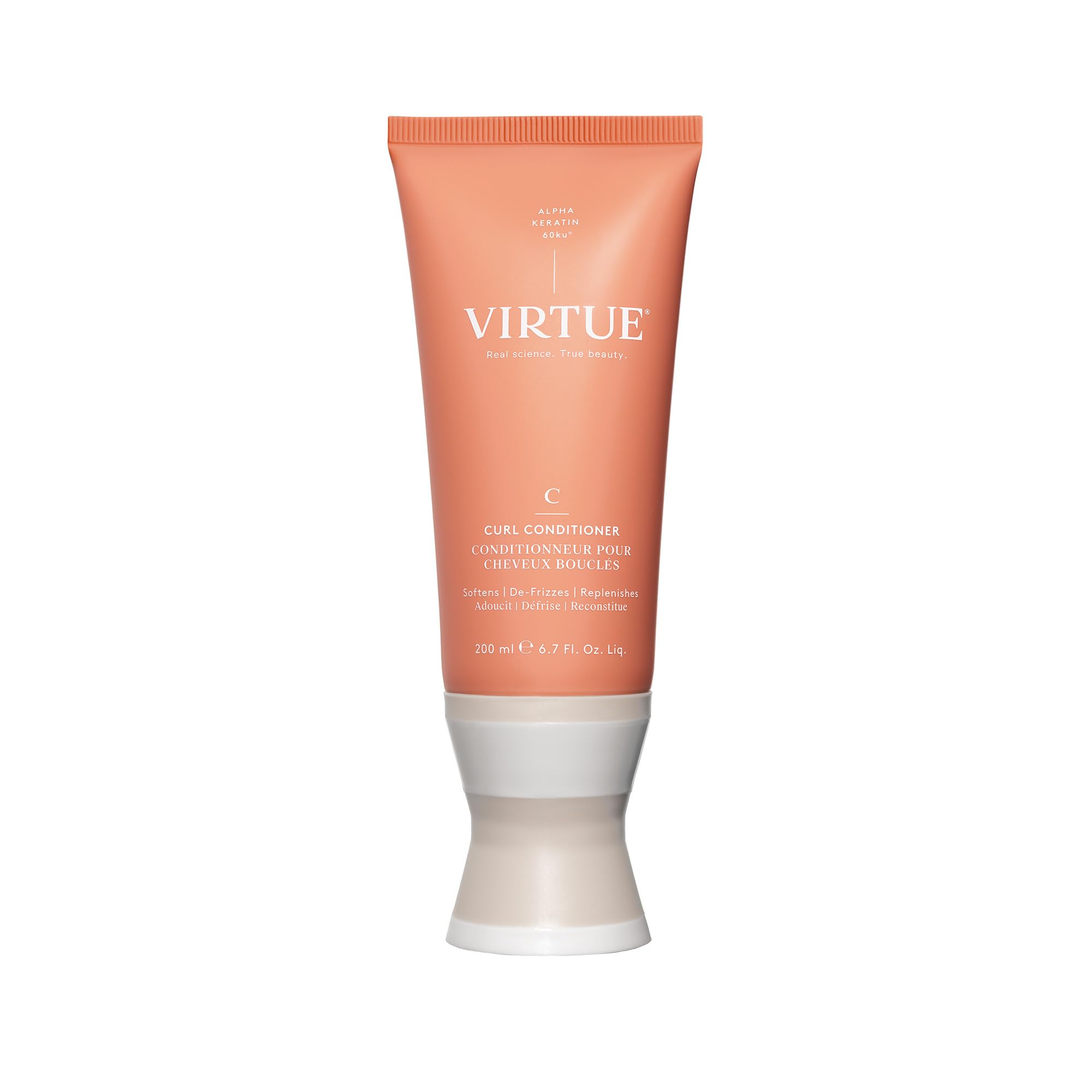 VIRTUE Curl Conditioner with Jojoba Oil, Sulfate Free, Hydrates, Nourishes & Repairs Curly Hair with Frizz Control, Color Safe