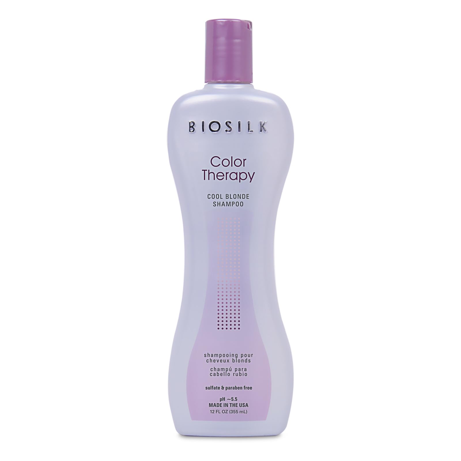 Biosilk Color Therapy Cool Blonde Shampoo, 12 Fluid Ounce