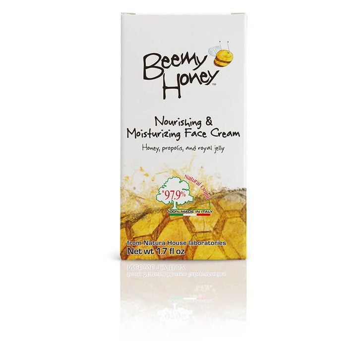 BeeMy Honey Nourishing & Moisturizing Face Cream comes in a 1.7 oz container and utilizes Italian honey, propolis, and royal jelly to help promote skin that is moisturized and radiant.