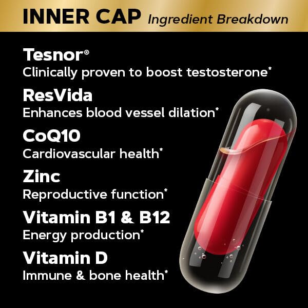 GNC Mega Men Ultra Testosterone | Free & Total Test Booster | 120 Count