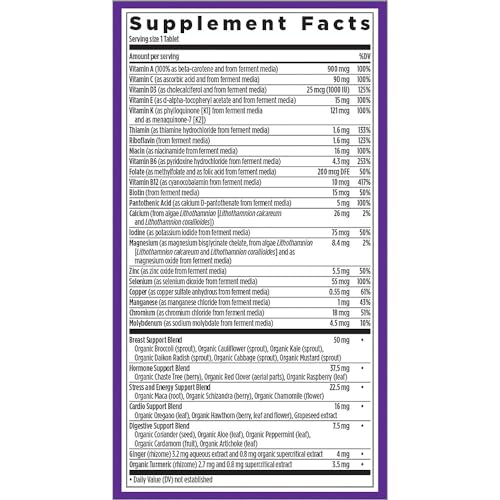 New Chapter Women's Multivitamin, Every Woman's One Daily 40+, Fermented with Probiotics + Vitamin D3 + B Vitamins + Organic Non-GMO Ingredients - 24 Count