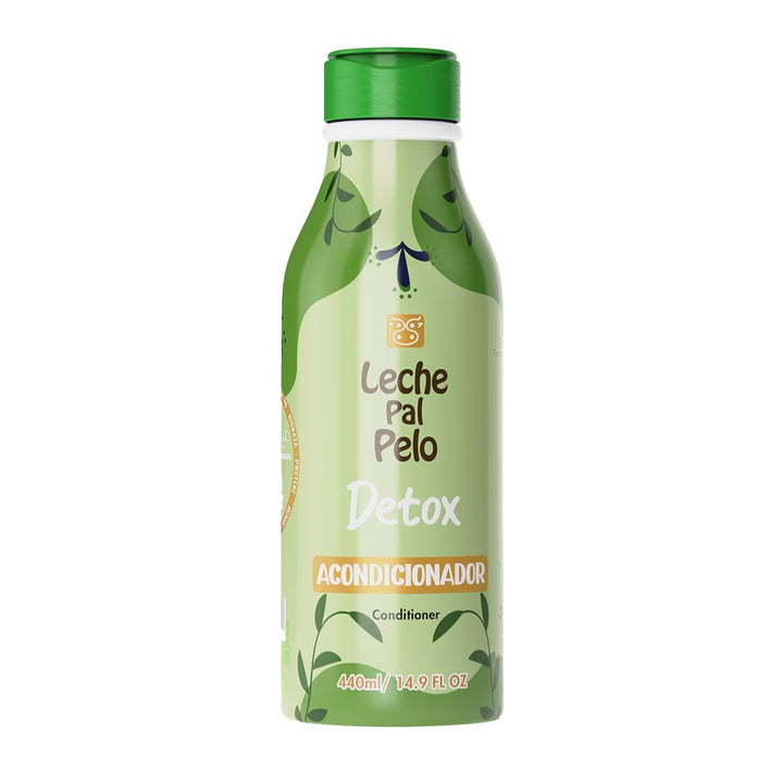 Leche Pal Pelo Detox Conditioner - Infused with Apple Cider Vinegar, Honey Extract, and Green Tea. Experience Total Hair Transformation, Repair, and Natural Shine. 14.9 oz.