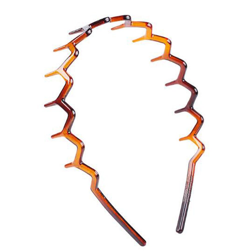 4Pcs Comfortable Shark Tooth Comb Headband Zigzag Hair Band Toothed Headband Women Men Girls Hair Accessory (A#)