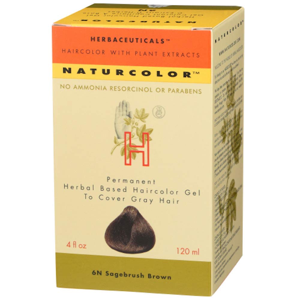 Naturcolor 6N Sagebrush Brown Hair Dyes, 4 Ounce