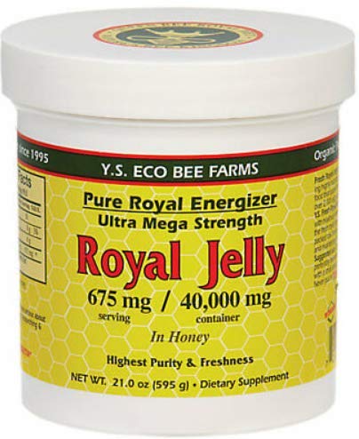 Y.S. Eco Bee Farms, (2 Pack) Royal Jelly, in Honey, 675 mg, 1.3 lbs (595 g)