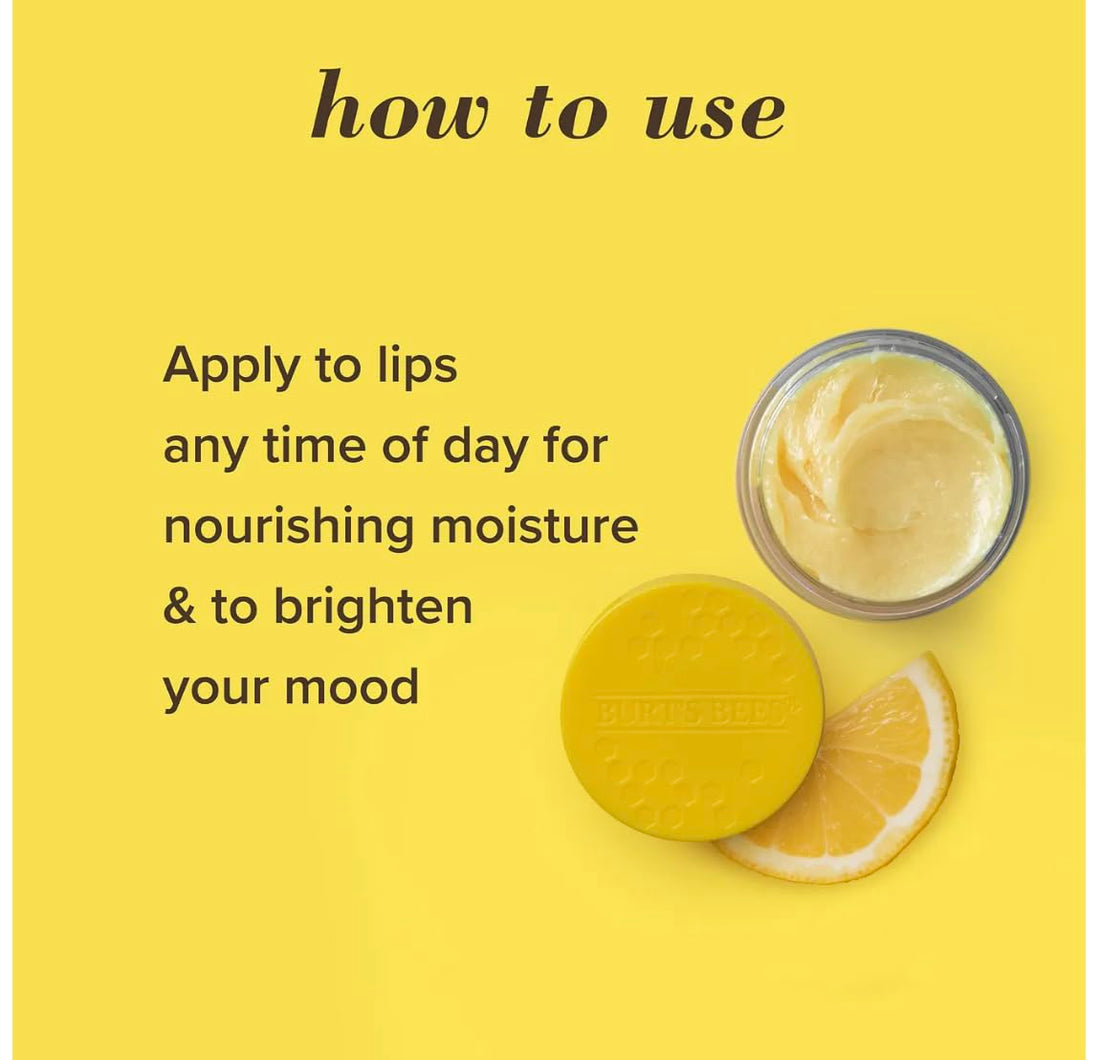 Burt's Bees 100% Natural Origin Lip Treatment with Sea Minerals Sweet Mint (Lemon Sorbet) - Hydrating, Moisturizing, Nourishing, Uplifting Lip Balm