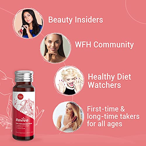 Heivy Liquid Collagen for Women, Collagen Drink with 10,000mg Marine Collagen Peptides, Collagen Liquid for Women for Hair Growth, Skin Repair, Nail Strength, 1.69 Fl Oz (Pack of 30)