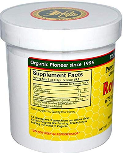 Y.S. Eco Bee Farms, (2 Pack) Royal Jelly, in Honey, 675 mg, 1.3 lbs (595 g)