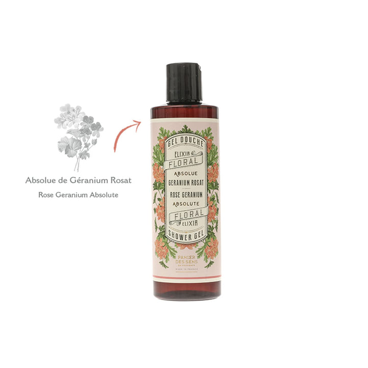Panier Des Sens Shower Gel Rose Geranium - 8.4 fl.oz.