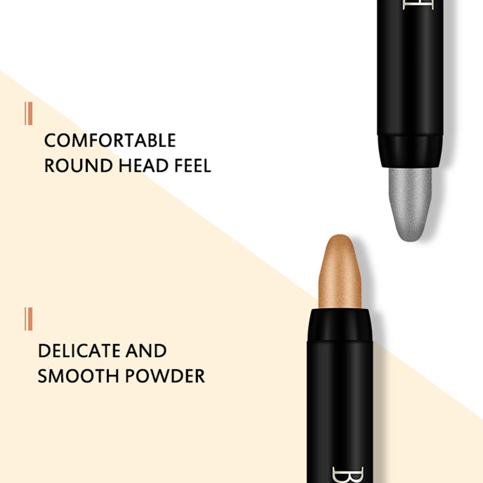 VolksRose 16 Colors Eyeshadow Shimmer Stick Set - Highlighter Eye Shadow, Colorful Pencil Crayon Creamy, Waterproof Pearly Sparkle Glitter Cream Pen EyeLiner Makeup for Women