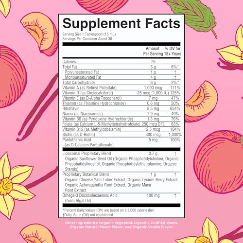 MaryRuth Organics USDA Organic Multivitamin for Women, Sugar Free Womens Multivitamin, Liquid Vitamins for Women, Immune Support Supplement, Ashwagandha, Methylfolate, Vegan, Non-GMO, 15.22 Fl Oz