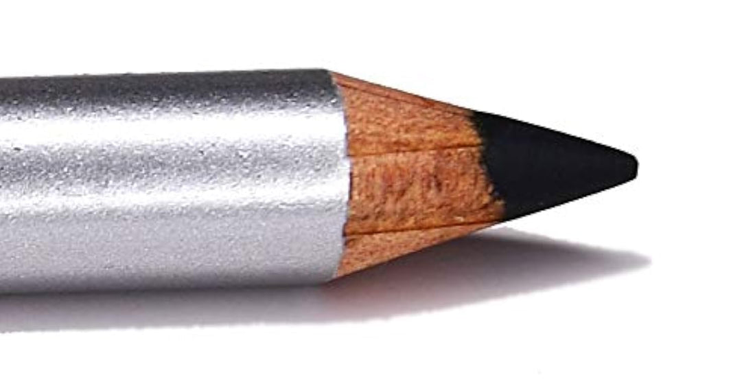 Pure Ziva Charcoal Dark Matte Grey Gray Sexy Smoke Wooden Eyeliner Pencil, HD Professional Eye Liner Smudge Proof Highly Pigmented No Animal Testing & Cruelty Free