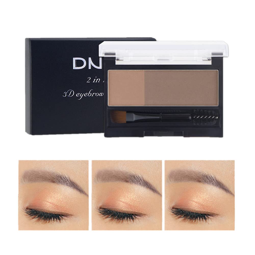 SNOVO Professional eyebrow Palette Eyebrow makeup is available in 5 colors (02# Brown-gray) 2 Piece Set