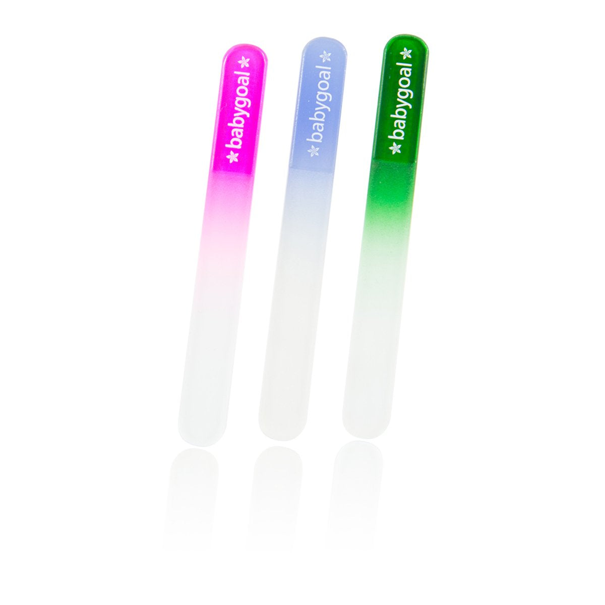 Newborn Baby Nail File 3 Pack with a Pouch, Emery Board Glass Crystal for Newborns, Toddlers, Infant, Babies & Young Children - Gift for Babies, New Moms 3NF03