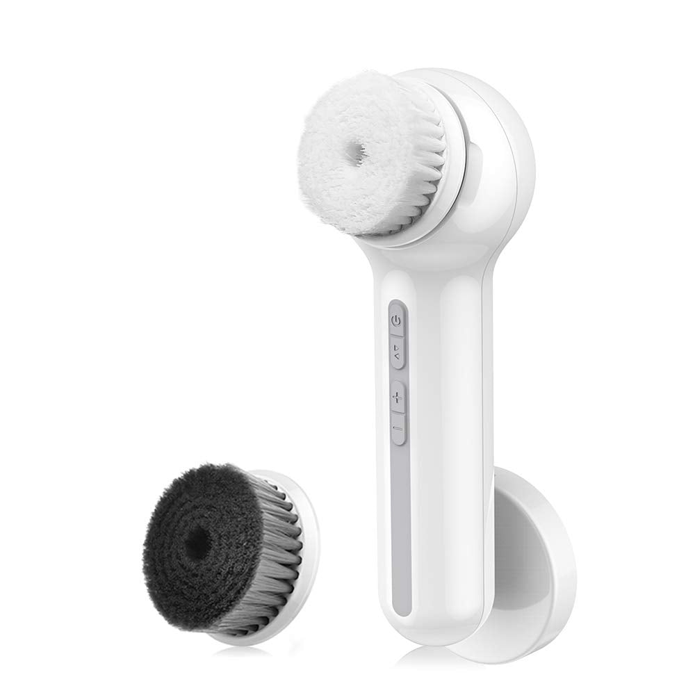 TOUCHBeauty Electric Facial Brush with Advanced Ã‚±360Ã‚° Spin Cleansing Brush & Professional Bamboo Charcoal Brush, Dual-Charging System for Home use or Travel TB-1766