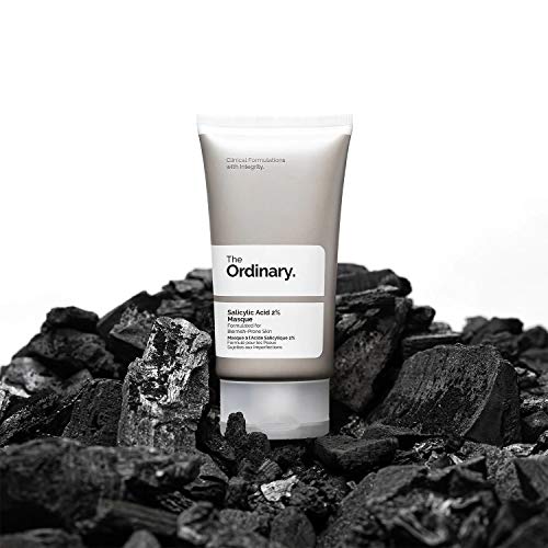THE ORDINARY Salicylic Acid 2% Masque, Clarifying Charcoal & Clay Mask for Blemish-Prone Skin, 1.7 Fl Oz