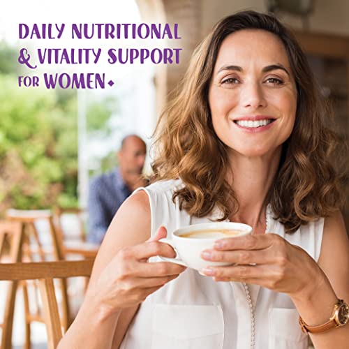 Bluebonnet Nutrition Ladies’ ONE 40+ Whole Food-Bed Multiple, Women Multivitamin for Women 40+, Soy-Free, Non-GMO, Gluten Free, 60 Vegetable Capsules, 60 Servings