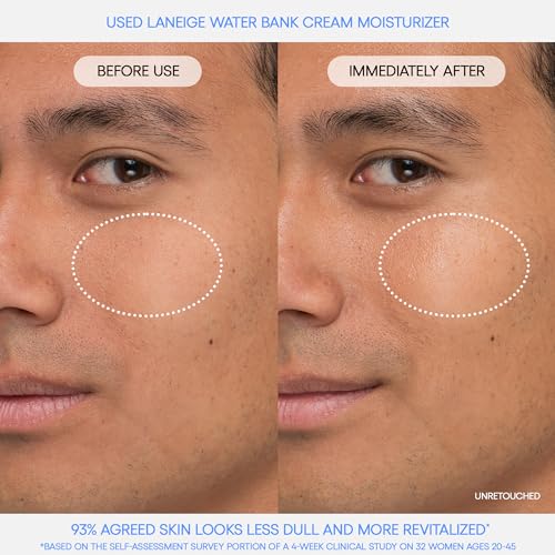 LANEIGE Water Bank Blue Hyaluronic Moisturizer Mini: Barrier-Boosting Hydration, Squalane, Ceramide, Dermatologist-tested